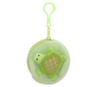 Abaodam Petit Porte-Monnaie Kawaii en Peluche Tortue, Porte-Clés Original, Rangement Monnaie Pratique, Léger et Portable, pour Étudiants et Usage Quotidien