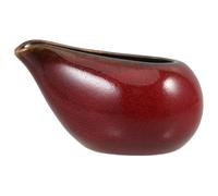 Abaodam Pichet à Sauce en Céramique Rouge 100ml pour Crème et Sauce, Design Décoratif Multi-usages, Facile à Nettoyer, pour Buffet et Rassemblements en Plein Air