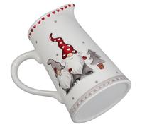 Abaodam Pichet en Céramique Nordique Créatif Grosse Capacité Poignée Légère pour Boissons Chaudes et Froides Maison et Fêtes de Noël