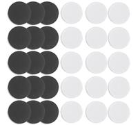Abaodam Pièces de Jeu D’Échecs Noires et Blanches Rondes 30 Pièces Accessoires de Backgammon et Dames Remplacements Solide pour Jeux de Société et Fêtes