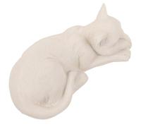 Abaodam Pierre Commémorative Chat Résine Durable Statue Tombeau Animal pour Jardin Extérieur Décoration Funéraire pour Animaux de Compagnie Souvenir pour Chat