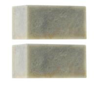 Abaodam Pierre de Sceau Chinois Qingtian 2 Pièces Texture Unique et Facile à Graver pour Art de Calligraphie et Objets Décoratifs