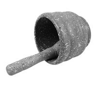 Abaodam Pilon à Ail Manuel en Pp Confortable et Ergonomique avec Presse-purée, Grand Pot de Broyage Cuisine à Domicile