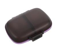 Abaodam Pilulier De Voyage En Plastique Mini Pilulier D'Extérieur Boîte Noire Porte-Clés Pilulier De Voyage Mini Pilulier De Poche Format Voyage