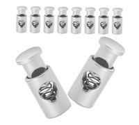 Abaodam Pince à Brochettes Antidérapante pour Barbecue Lot de 10 Boucles de Fixation Clips Métalliques Multifonctions pour Barbecue Compatible Viande et Fruits de Mer