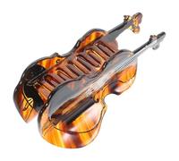 Abaodam Pince à Cheveux Violoncelle Acétate Pince Crabe Design Requin Maintien Sécurisé Cheveux pour Musiciennes Arrière Tête Femmes et Filles