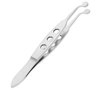 Abaodam Pince à Épiler pour Paupières Pointe Ronde en Acier Inoxydable pour Massage des Glandes de Meibomius, Débloque les Glandes Obstruées et Réduit le Gonflement Oculaire