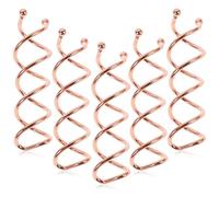 Abaodam Pinces à Cheveux Faciles à Utiliser pour un Chignon Élégant Lot de 20 en Spirale en Métal Or Accessoires Coiffure Uniques pour Femmes et Filles