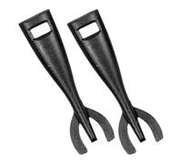 Abaodam Pinces Antidérapantes en Fer Forgé pour Barbecue 2pcs, Réutilisables Finition Soignée, pour Plaques Chauffantes Cuisine Extérieure