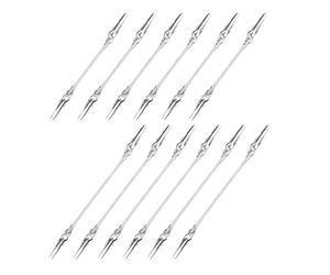 Abaodam Pinces Crocodiles Doubles Métalliques 12 Pièces Support Photo Mural pour Anniversaire et Mariage Pince à Papier Multifonction