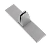 Abaodam Pinces de séparation de bureau en alliage d'aluminium, clip pour vitre de séparation verticale argenté, support de fixation avec mobilité étendue pour école et bureau