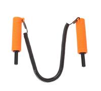 Abaodam Pique à Glace Rétractable Sécurité de Pêche sur Glace Acier Inoxydable et Poignée Antidérapante en PVC Orange pour Lac et Ice Fishing