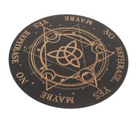 Abaodam Planche à Pendule Divinatoire en Bois Sculpté Grand Format Outil de Radiesthésie pour Autel Wiccan Fournitures et Outils de Sorcellerie Décoration Énergétique Ésotérique pour