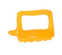 Abaodam Planche de Massage du Dos et Cou en Résine Naturelle Cire D’abeille, 1 Outil de Grattage Pratique Orange, Accessoire de Massage Musculaire Shiatsu pour Bien-détente, Utilisation