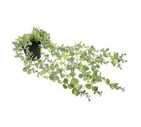 Abaodam Plante Artificielle Suspendue Eucalyptus avec Pot Décoratif pour Intérieur et Extérieur Facile Entretien et Durable