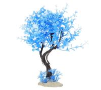 Abaodam Plante D'aquarium Décorative Sapin Artificiel Délicat Arbre Aquarium Décoratif Matériau Léger Taille Compacte pour Aquarium et Terrarium, Accessoire Décoratif Bureau, Adapté