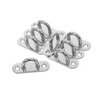 Abaodam Plaque à Œil Inoxydable Charge Lourde Crochet U pour Voile Ombrage Mural et Plafond Support Robuste pour Hamacs Chaises Suspendues et Accessoires Marins Lot