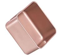 Abaodam Plaque à Pizza Carrée 20 Cm en Métal Antiadhésif Doré Épais, Plat à Four Multifonction pour Cuisson, Gâteau et Pizza, Adapté Usage Domestique et Professionnel