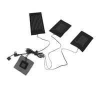 Abaodam Plaque Chauffante Chauffage Rapide pour Vêtements USB Noirs en Fibre Complexe et Température Réglable 45-65℃ en Hiver pour Gilets Extérieur