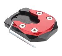 Abaodam Plaque D'agrandissement de Béquille Latérale pour Xmax300 Xmax250, Extension Rouge, Accessoire de Support Stable pour Moto, Pièce de Rechange Compatible, Fixation Facile, Usage