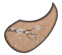 Abaodam Plaque de Protection Anti-rayures pour Guitare Acoustique, Autocollant Solide en Pvc, Motif Goutte Fleur de Cerisier Bois, Protège-médiator 1 Pièce, Accessoire Guitare Acoustique
