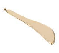 Abaodam Plaque de Raclage Lisse en Cuivre Jaune Planche à Gratter Visage et Instrument de Massage Manuel pour Massage Facial et Détente des Tendons - Outil de Gua Sha Rond pour