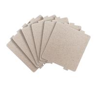 Abaodam Plaque et Protection la Prolongation Surchauffe en Argentée Mica pour à de 6pcs Résine Durée Vie Four Micro-ondes