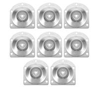 Abaodam Plaques de Fixation Meuble Inclinées 12 Degrés pour Pieds de Table Ronde, Lot de 8 Pièces en Fer Argenté pour Prolonger la Durée de Vie du Mobilier et Stabiliser Les Meubles
