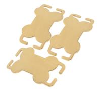 Abaodam Plaques D'identification pour Chiens Médaille Personnalisée pour Animaux Forme Os en Acier Inoxydable Léger et Gravé, Lot de 3