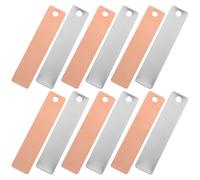 Abaodam Plaques Électrodes Cuivre Zinc pour Batterie Fruits Garçon et Filles Kit 6 Paires Feuilles Anode Zinc Bande Cuivre Expérience Scientifique Éducative Jouet Stem