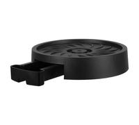 Abaodam Plateau à roulettes pour Plantes 22 Cm Intérieur, Support Mobile Noir avec Bac de Drainage Intégré, Déplace-Pot Robuste 4 Roues pour Jardin, Balcon et Intérieur