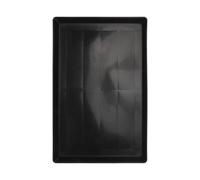 Abaodam Plateau de Nettoyage en Plastique pour Cage de Lapin et Chien, Bac de Rechange Surface Lisse Facilitant Le Nettoyage, Dimensions 43x32x2,5 Cm, Base Noire pour Petits Animaux