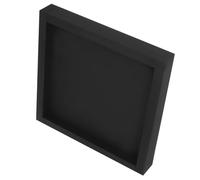 Abaodam Plateau Pot de Fleurs carré jardinières pour Plantes d'intérieur Nursery rectangulaire Soucoupe Plante carrée soucoupes carrées Plateau de Plantes en Pot Black