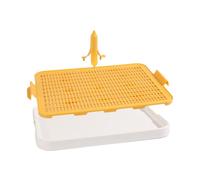 Abaodam Plateau Toilette Chien Épaissi pour Chiots Bac à Urine et Facile à Nettoyer Plateau Éducateur pour Apprentissage Propreté des Petits Chiens Accessoire Pratique pour Maison
