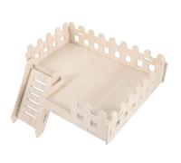 Abaodam Plateforme Bois pour Hamster et Cobaye Escalade Plateforme de Cage sans Éclats Accessoire Décoratif pour Cage et Jeux Sensoriels