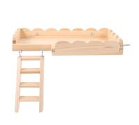 Abaodam Plateforme pour Hamster Échelle Intégrée, Accessoire de Jeu pour Petits Animaux, Plastique Sûr sans Bavures, Décoration de Cage pour Hamsters et Cobayes, Stimulation et Activité