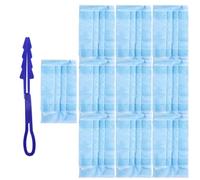 Abaodam Plumeau Électrostatique 11 Pièces avec Manche 10 Chiffons de Remplacement, Outil de Nettoyage Professionnel pour Poussière, Balai Dépoussiérant Portatif Ménage et Stores