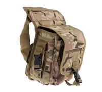 Abaodam Pochette de Cuisse Imperméable en Tissu Oxford Taille 30X16X15 CM Motif Camouflage Militaire Multi-Usage pour Camping et Randonnée Sangle Réglable et Patch Autocollant Lettres