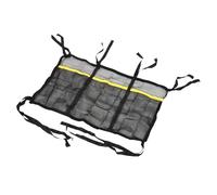 Abaodam Pochette De Rangement Suspendue en Filet pour Trampoline, Organisateur à Chaussures Résistant, Accessoire De Stockage Multifonction, Usage Extérieur, Noir, Taille