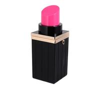 Abaodam Pochette Paquet à Main Femme Paquet à Chaîne Acrylique Forme Rouge à Lèvres Noir Et Rose Multifonction Soirée Dînette Élégante Compacte Portable