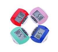 Abaodam Podomètre Multifonctionnel Portable pour Running et Fitness Outil Information pour Hommes et Femmes Couleur Bleue