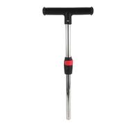 Abaodam Poignée de Poussée de T pour Poussette Bébé, Barre en Acier Inoxydable 24 Mm Verrou à Dégagement Rapide, Accessoire de Remplacement Ergonomique Compatible Poussettes et Chariots,