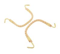 Abaodam Poignée de Théière en Bambou Naturel Tissée Main, Lot de 2 Pièces, Solide et Détachable, Compatible Théières en Céramique Chinoises, Accessoire pour Accessoires Kung Fu