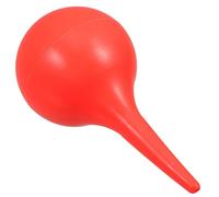 Abaodam Poire Auriculaire en Caoutchouc 90 Ml Rouge Outil d'Extraction de Cérumen Souple Réutilisable pour Nettoyage et Rinçage des Oreilles Kit Compact pour Soins Auriculaires