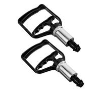 Abaodam Pompe à Vide Manuelle 2pcs pour Ventouses Noires en Plastique, Réutilisable, pour Massage Corporel à Domicile et Salon