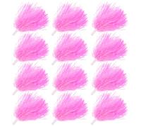 Abaodam Pompons en Plastique Rose 30G Lot de 12, Accessoires de Performance pour Pom-Pom et Équipes de Sport