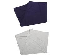 Abaodam Poncho D'allaitement Bébé en Coton 2 Pièces Gris Clair et Bleu Marine, Châle Multifonction Respirant pour Allaiter, Couverture Légère pour Sorties et Voyage Maternité