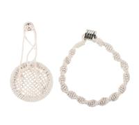 Abaodam Pont en Corde Fait Main pour Reptiles Hamac Suspendu Grand Format en Coton Naturel pour Terrarium, D’Escalade et Détente pour Gecko, Lézard et Araignée Sauteuse, Accessoire