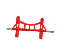 Abaodam Pont Ferroviaire en Bois pour Garçon et Filles Jouet Éducatif Accessoires de Train 1 Ensemble Complet Développement Pratique Amusement Enfantin Piste de Train