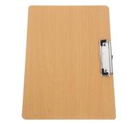 Abaodam Porte-Bloc à Pince Horizontal A4 en MDF Surface Lisse et Support Rigide pour Bureau et Usage Domestique